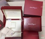Salvatore Ferragamo Replica Watch Boxes - Red Leather Box